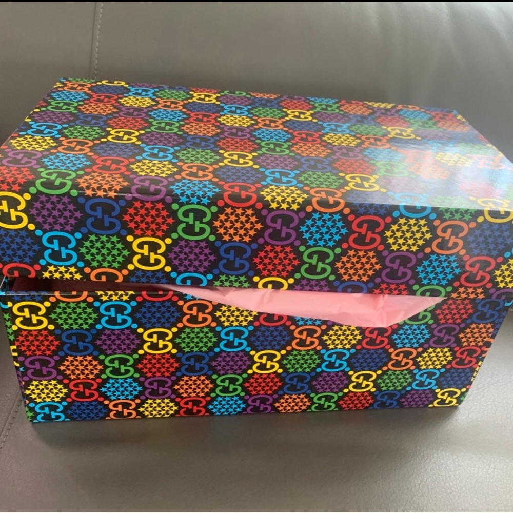 Empty limited edition Gucci box and dust bag
